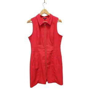 XOXO Red Zip Front Y2K Sheath Structured Preppy Dress XL